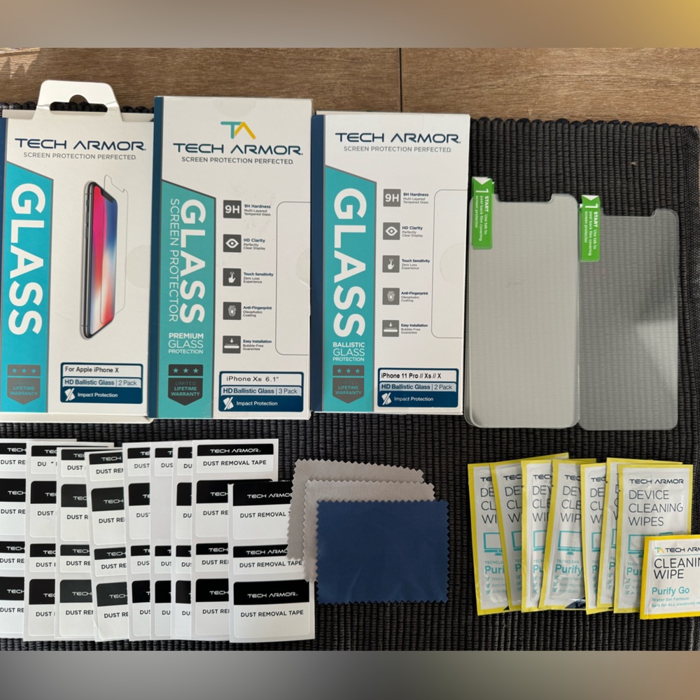 Tech Armor Glass Screen Protectors Pack